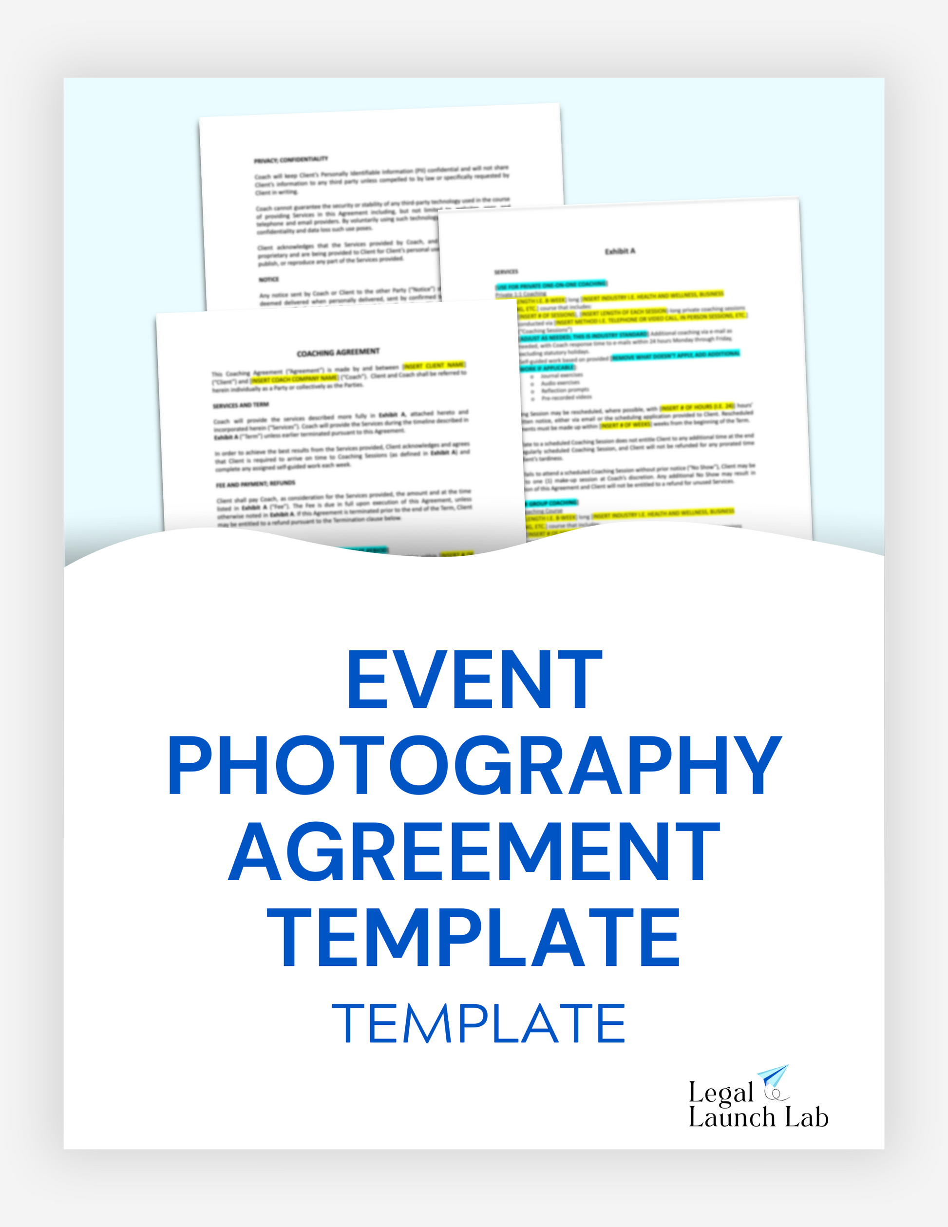 Event Photography Agreement Template