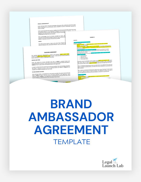 Brand Ambassador Agreement Template