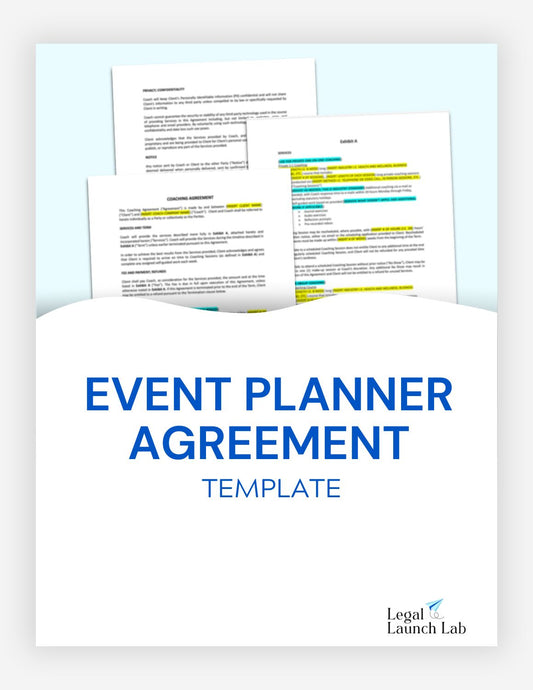 Event Planner Agreement Template