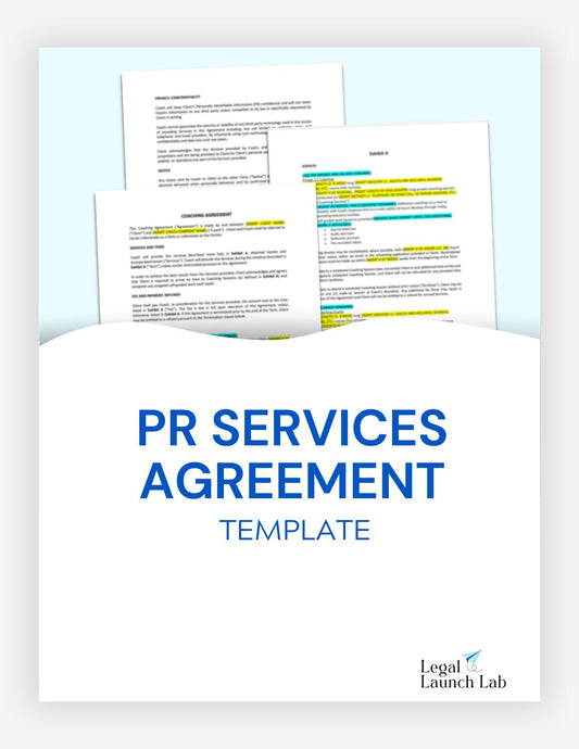 PR Service Agreement Template