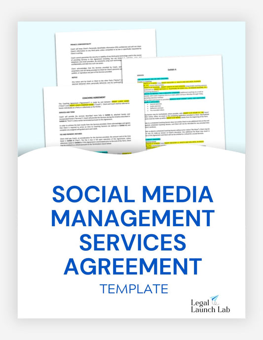 Social Media Management Agreement Template
